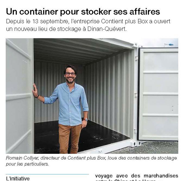 Un container pour stocker ses affaires