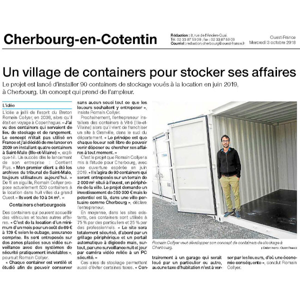 Un village de containers pour stocker ses affaires